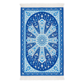 Azure Rosette Padded Prayer Mat