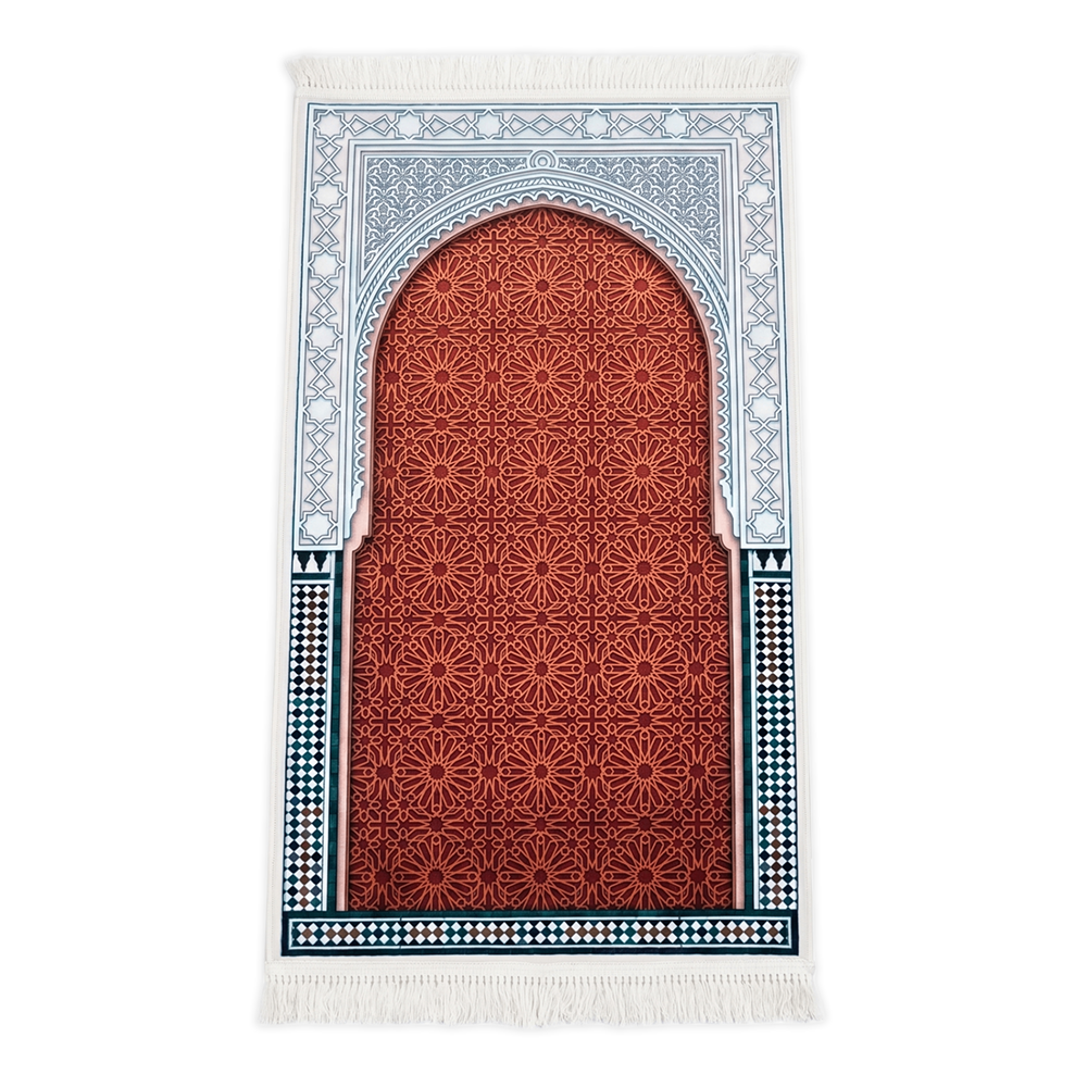 Zellige Cedar Padded Prayer Mat