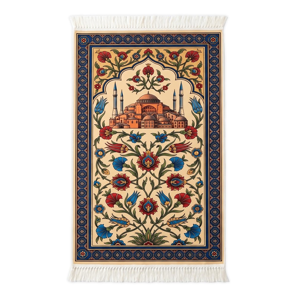 Ottoman Bloom Padded Prayer Mat