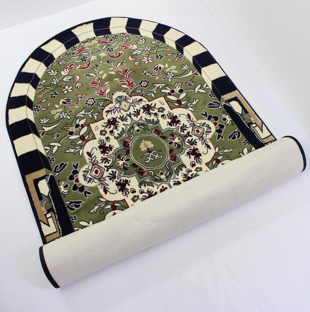 Al Rawdha Prayer Mat Arched with matching handbag