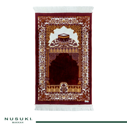 Al Haram Al Makki Prayer Mat with Handbag