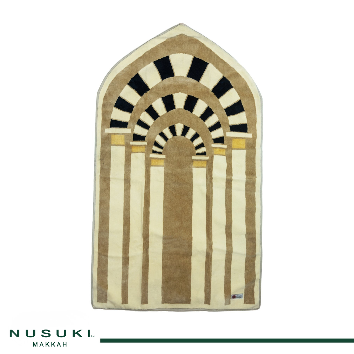 Prophet's Mosque Arches Prayer Mat with matching handbag