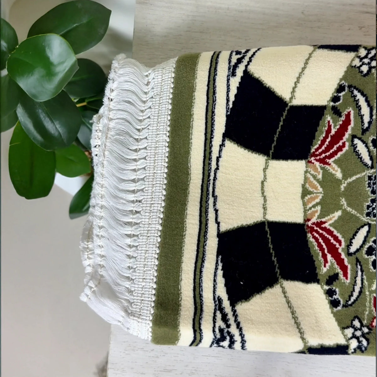 Riyadh Al Saliheen Prayer Mat with matching Handbag