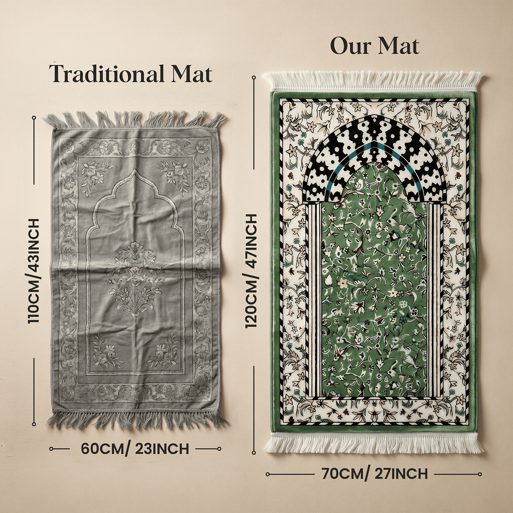 Teal Majesty Padded Prayer Mat