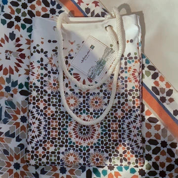 Arabesque Prayer Mat with HandBag