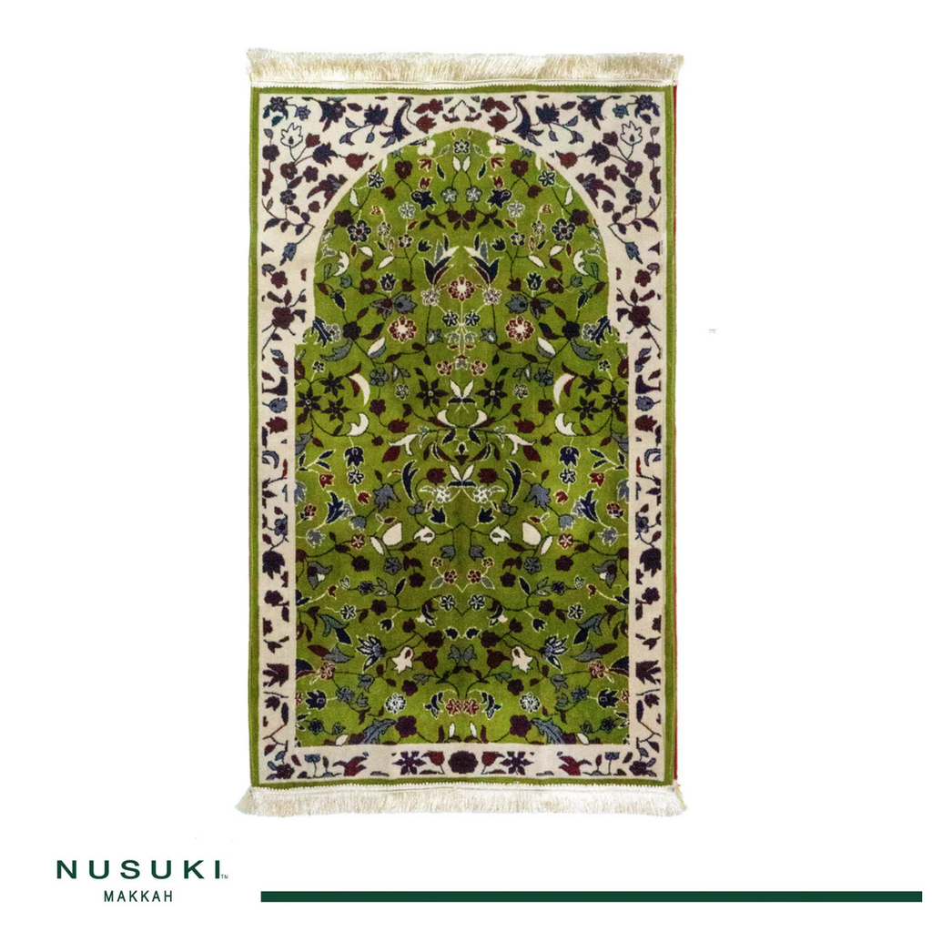 Al Rawdha Modern Prayer mat With Matching Handbag