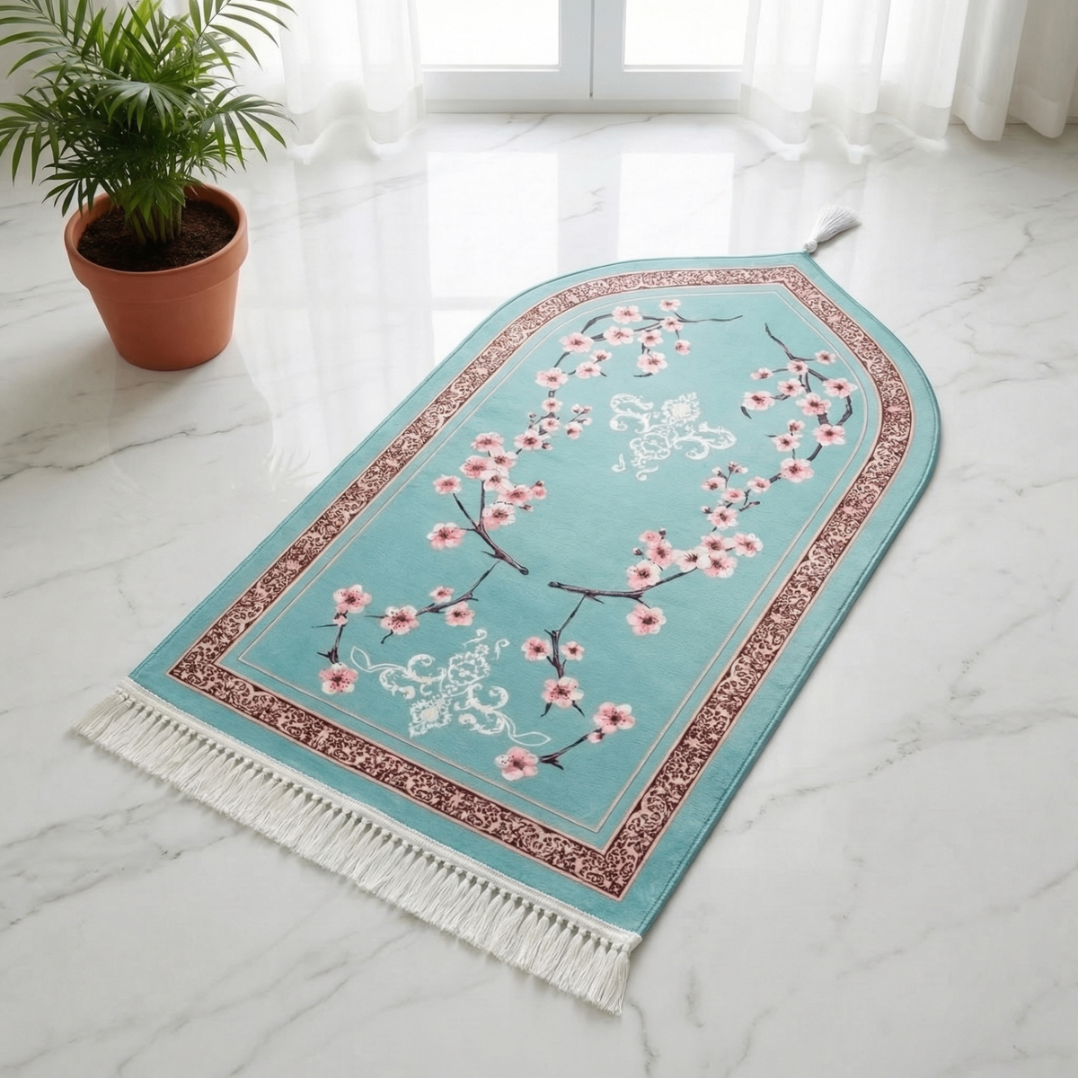 Zehra Blossom Padded Prayer Mat