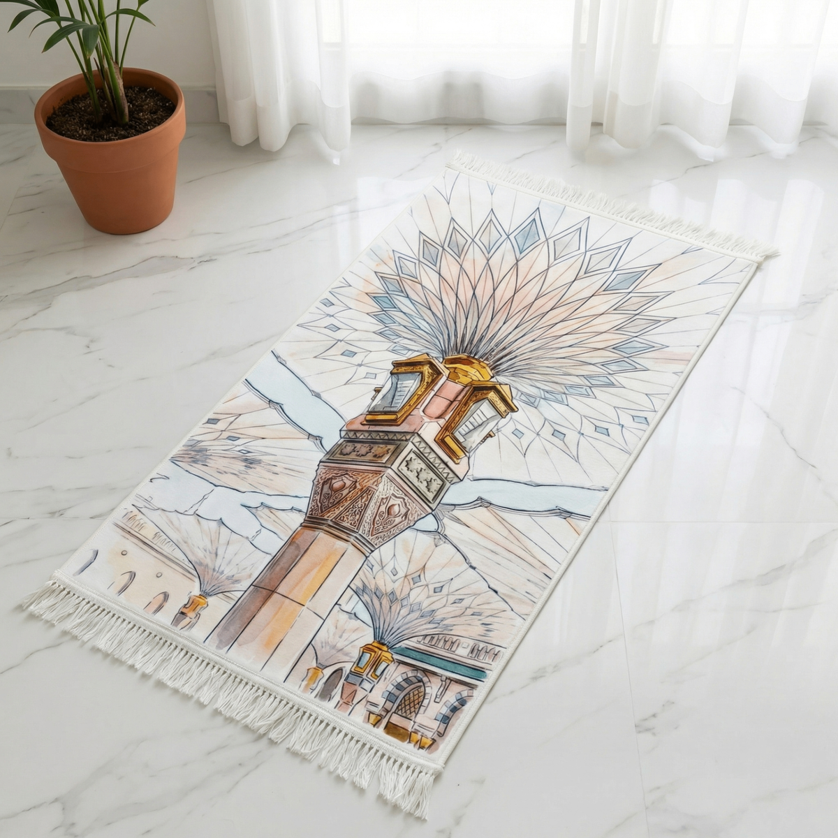 Noor Canopy Padded Prayer Mat