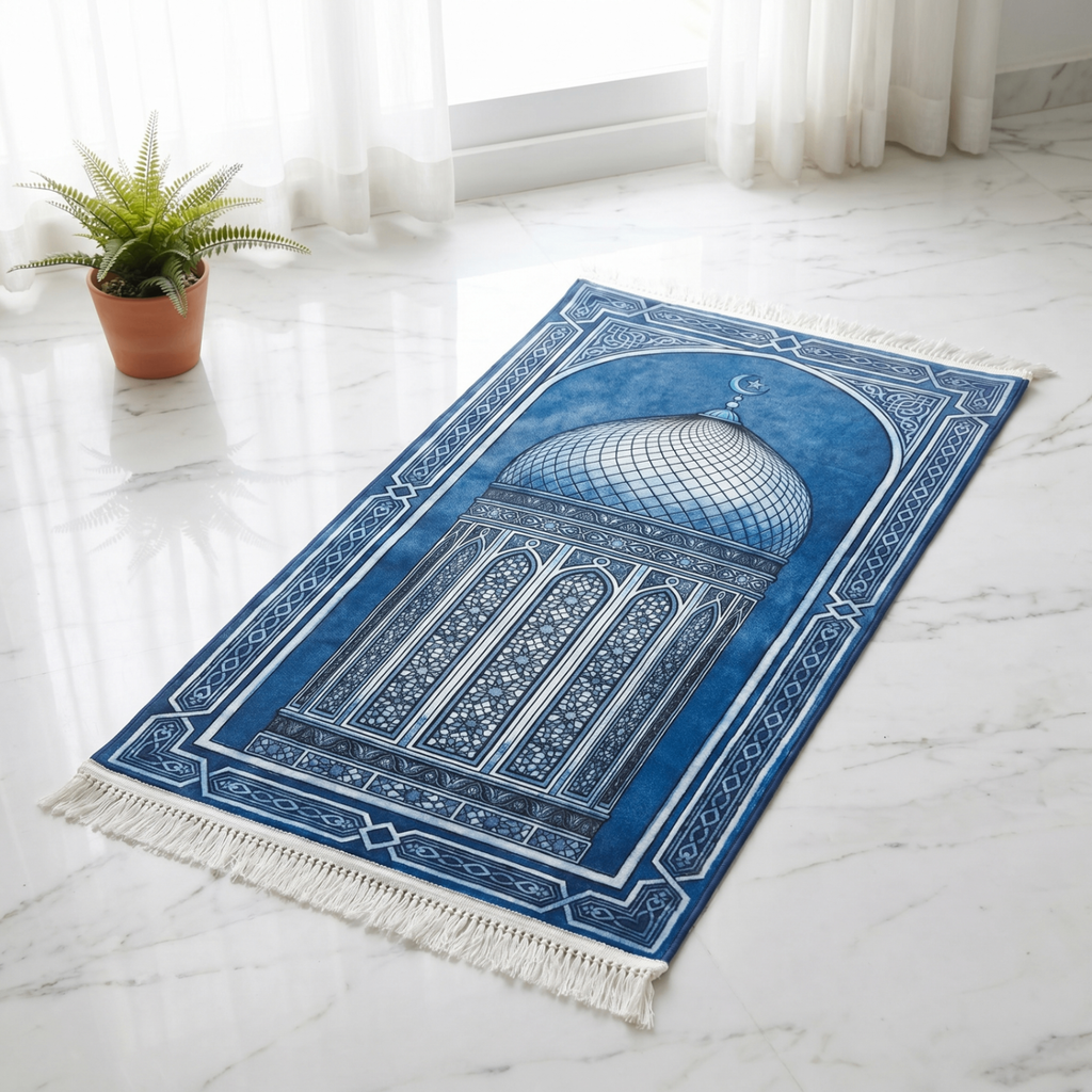 Sapphire Dome Padded Prayer Mat