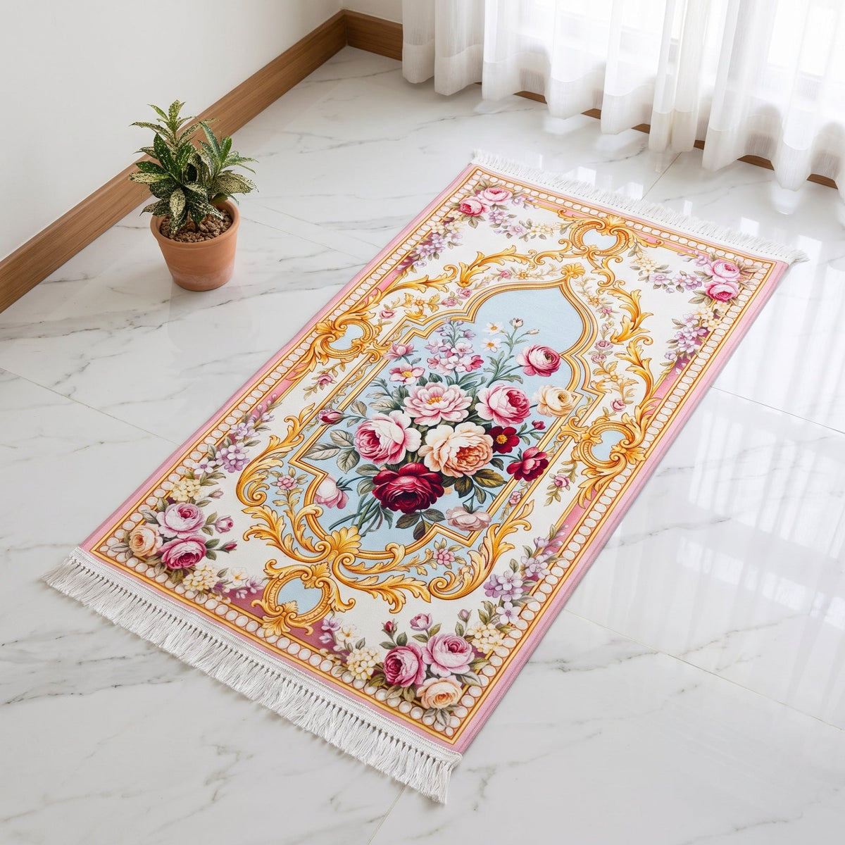 Blush Bloom Padded Prayer Mat