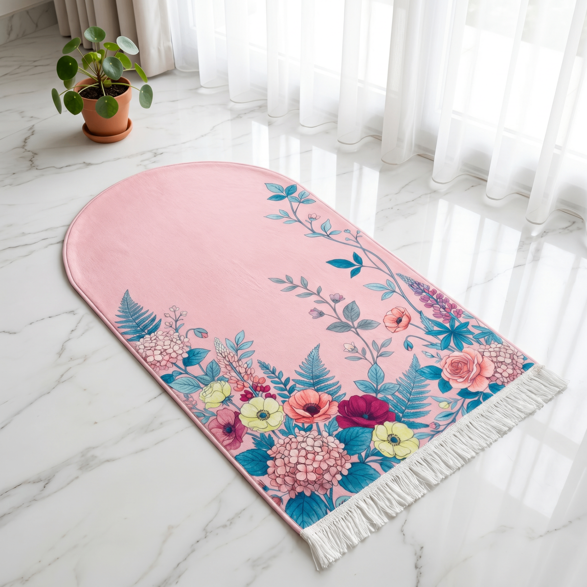 Blush Meadow Padded Prayer Mat
