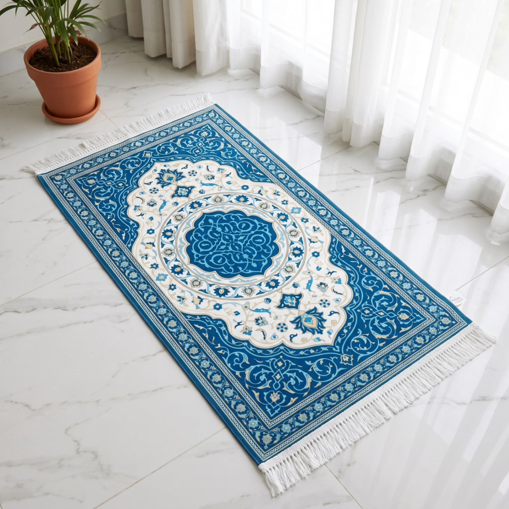 Turquoise Harmony Padded Prayer Mat