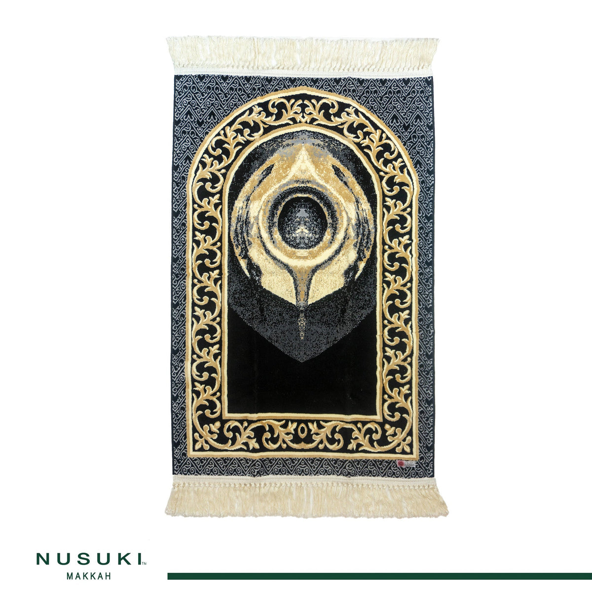 Black Stone Prayer Mat With Handbag