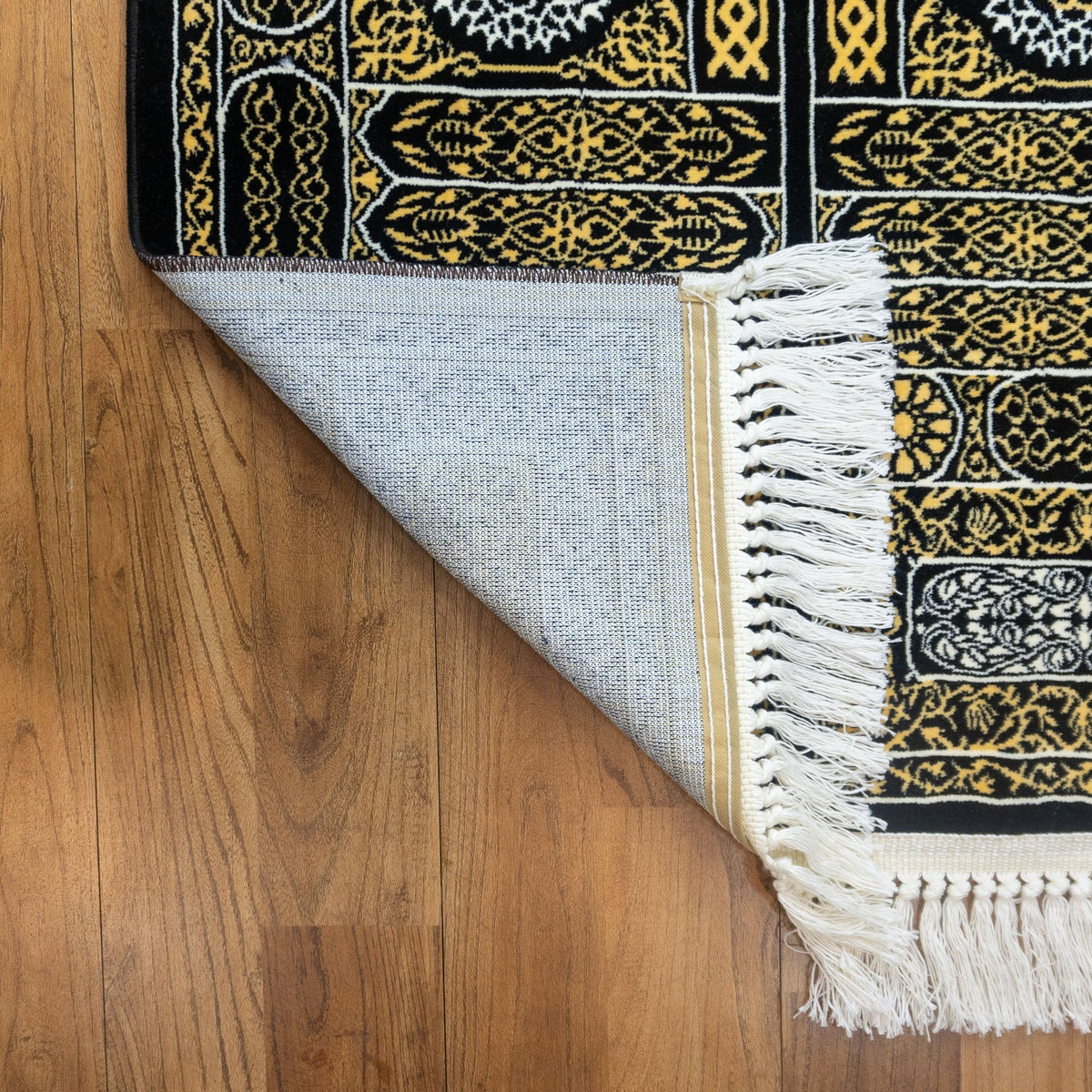 Elegant Kaaba Door Prayer Mat With Handbag
