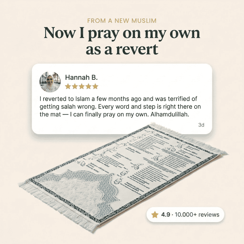 Step-by-Step Phonetic Padded Prayer Mat