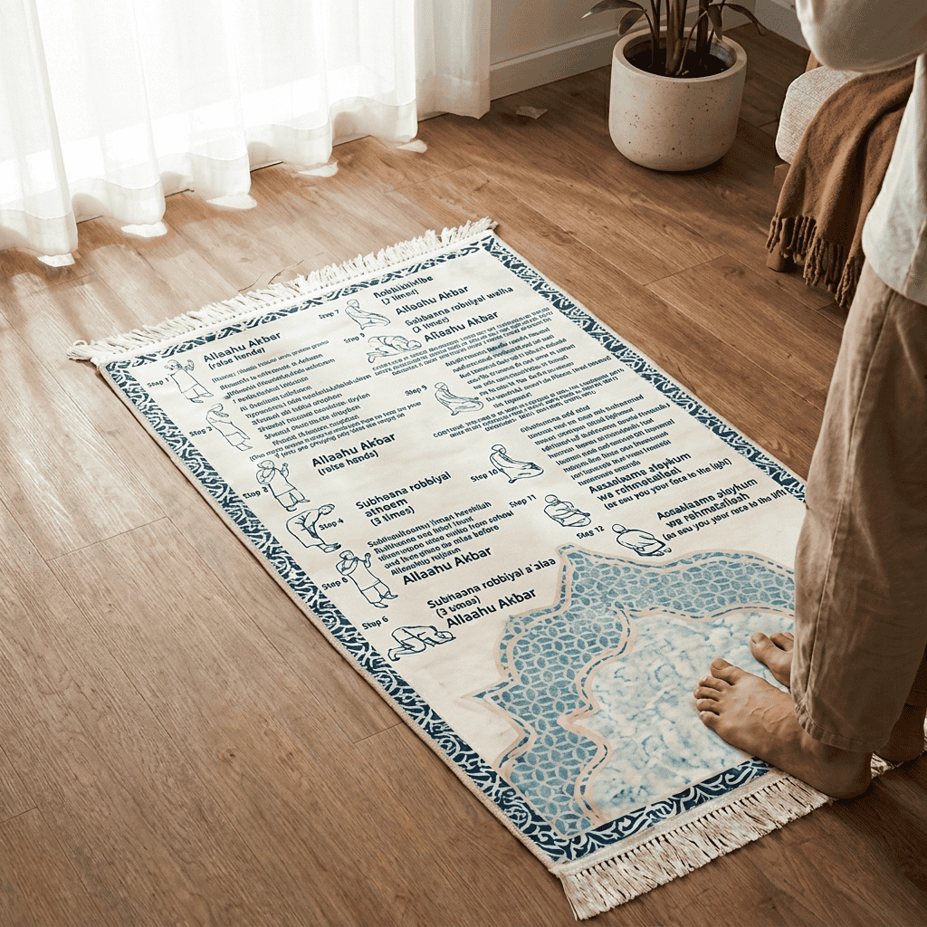 Step-by-Step Phonetic Padded Prayer Mat