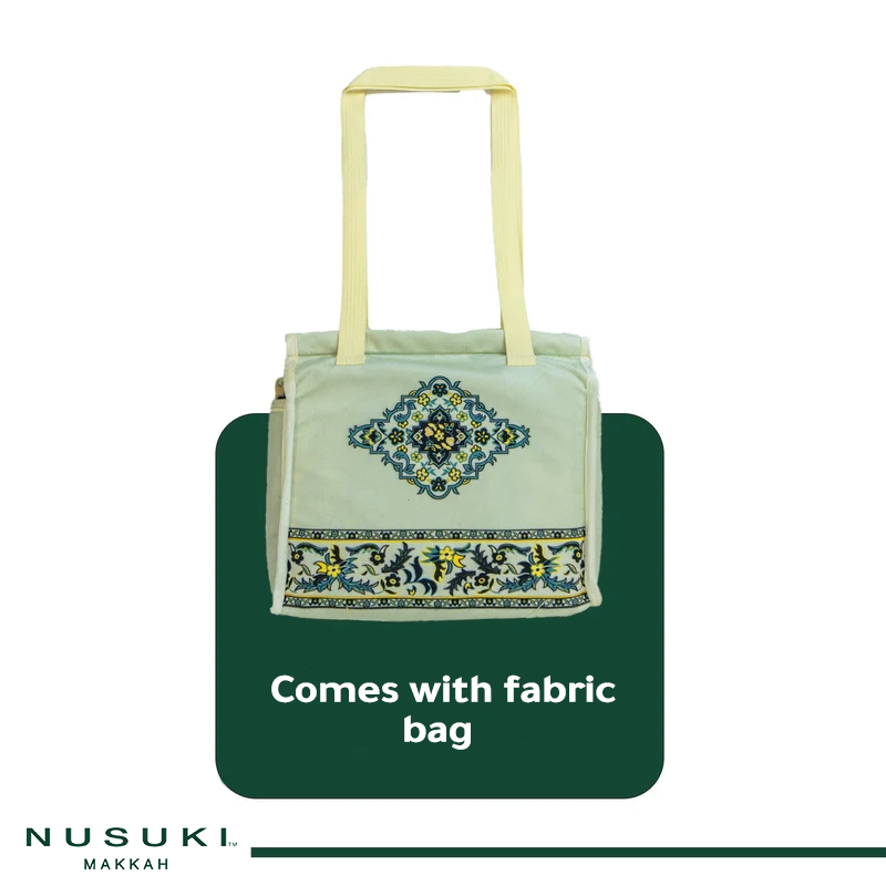 Rawdha Al-Haramain Prayer Mat with Handbag