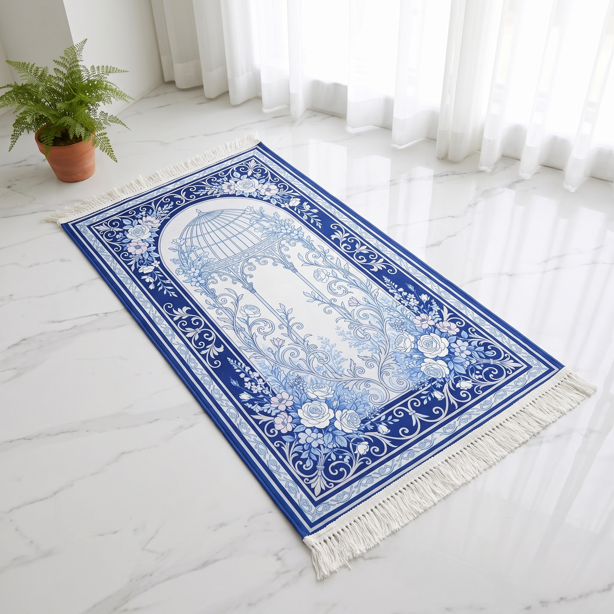 Celeste Flora Padded Prayer Mat